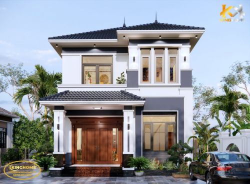 Bản Vẽ Thiết Kế Nhà Vuông Hiện Đại Kiến An