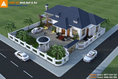 bản vẽ thiết kế nhà vuông mái bằng quận Đồ Sơn