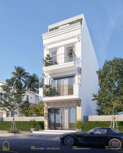 Bản Vẽ Thiết Kế Nhà Vuông Mái Thái Có Sân Vườn hải an