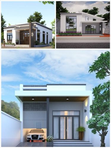 Bản vẽ thiết kế nhà vuông tân cổ điển hồng bàng