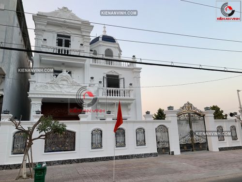 bản vẽ thiết kế nhà vuông mái bằng quận Lê Chân