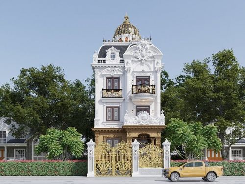 bản vẽ thiết kế nhà ống 3 tầng mái bằng huyện Vĩnh Bảo