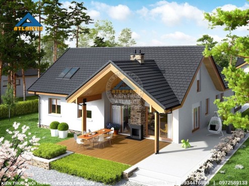 Bản Vẽ Thiết Kế Nhà Phố Mái Thái Kiểu Mới