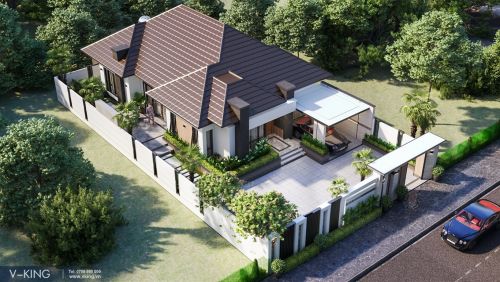 Thiết Kế Nhà Biệt Thự Hiện Đại an dương