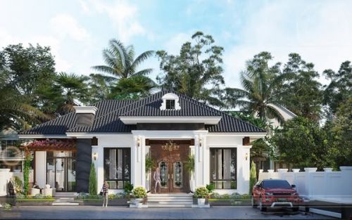 Bản Vẽ Thiết Kế Nhà Biệt Thự Mái Thái Nhật ngô quyền