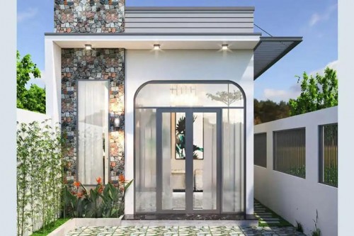 Bản Vẽ Thiết Kế Nhà Vuông Hiện Đại Ở Phố