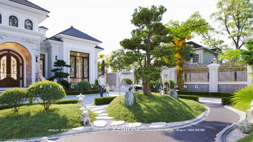 Bản Vẽ Thiết Kế Nhà Vuông Hướng bắc