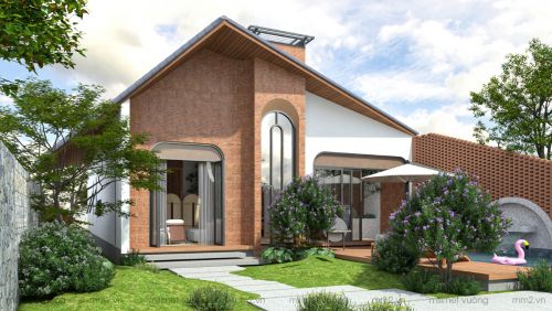 bản vẽ thiết kế nhà cấp 4 có gác lửng quận Hải An