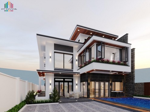 Bản Vẽ Thiết Kế Nhà Cấp 4 Kinh Doanh Đẹp