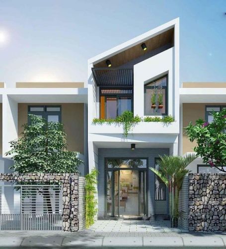 Bản Vẽ Thiết Kế Nhà Vuông 2 Mặt Tiền hồng bàng