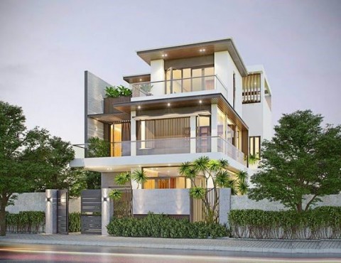 bản vẽ thiết kế mẫu nhà 2 tầng kinh doanh mới