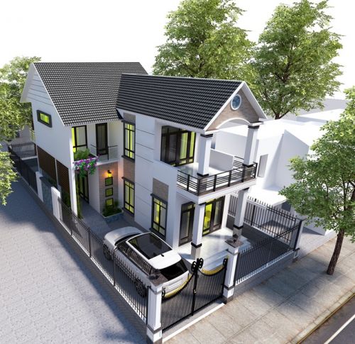 Bản Vẽ Thiết Kế Nhà Ống Biệt Thự mới thanh hà