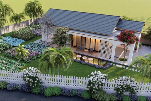 Bản Vẽ Thiết Kế Nhà Ống Cấp 4 Mái Thái Có 5 Phòng Ngủ mao điền