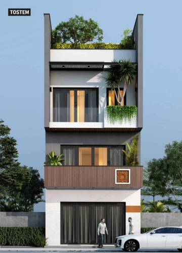 bản vẽ thiết kế nhà cấp 4 có gác lửng quận Hồng Bàng