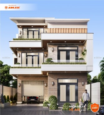 bản vẽ thiết kế nhà vuông quận Lê Chân