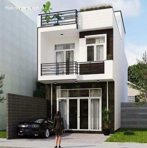 Bản Vẽ Thiết Kế Nhà Phố Hiện Đại Dương Kinh