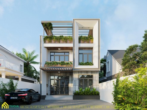 Bản Vẽ Thiết Kế Nhà Vuông Biệt Thự