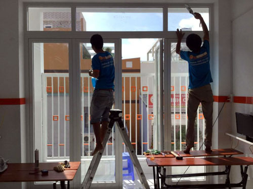sửa chữa cửa nhôm kính tại khu công nghiệp An Dương