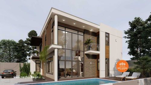 bản vẽ thiết kế nhà cấp 4 có 2 phòng ngủ cẩm giàng