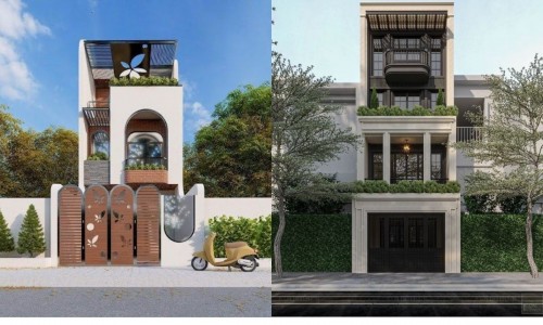 Thiết Kế Nhà Vuông Mái Thái