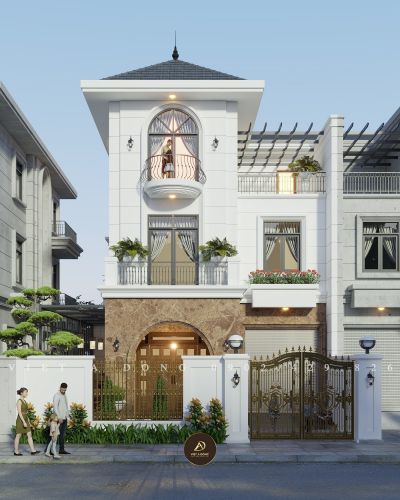 Bản Vẽ Thiết Kế Nhà Vuông Biệt Thự thanh hà