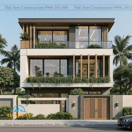 bản vẽ thiết kế nhà ống mái thái 2 mặt tiền tứ minh