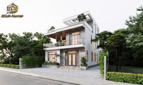 Bản Vẽ Thiết Kế Nhà Theo Phong Cổ Điển thanh miện