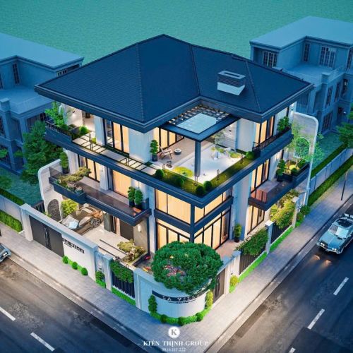 Bản Vẽ Thiết Kế Nhà Vuông Mái Thái Cấp 4 Đẹp hải dương