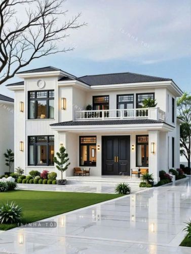 Bản Vẽ Thiết Kế Nhà Biệt Thự Phố cẩm giàng