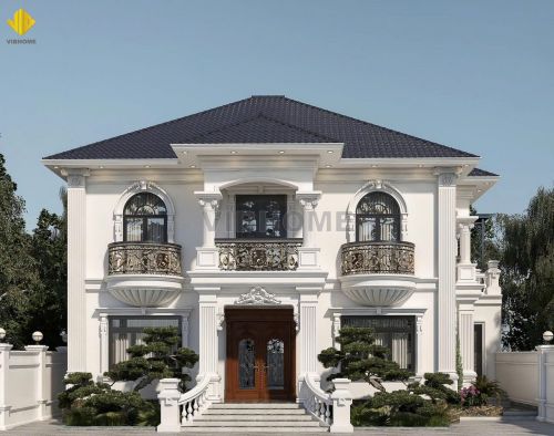 Bản Vẽ Thiết Kế Nhà Theo Phong Cổ Điển gia lộc