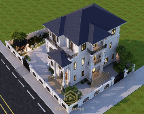 Bản Vẽ Thiết Kế Nhà Vuông Mái Thái Cấp 4 Đẹp chí linh