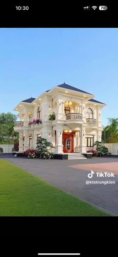 Bản Vẽ Thiết Kế Nhà Vuông Cổ Điển Đẹp tứ kỳ