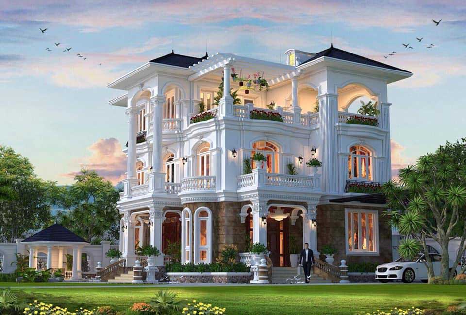 Bản Vẽ Thiết Kế Nhà Ống Mái bằng hiện đại